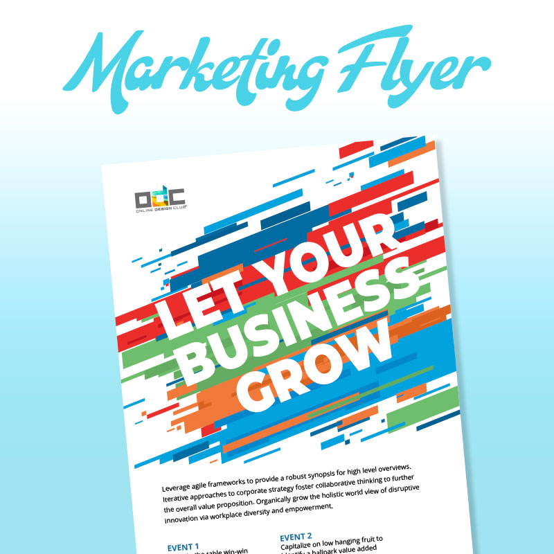 Marketing Flyer Design | Online Design Club